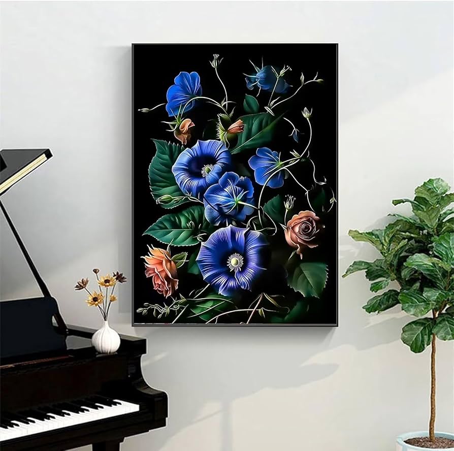 Amazon.com: Velvet Paint by Number for Adults kit Predrawn Canvas